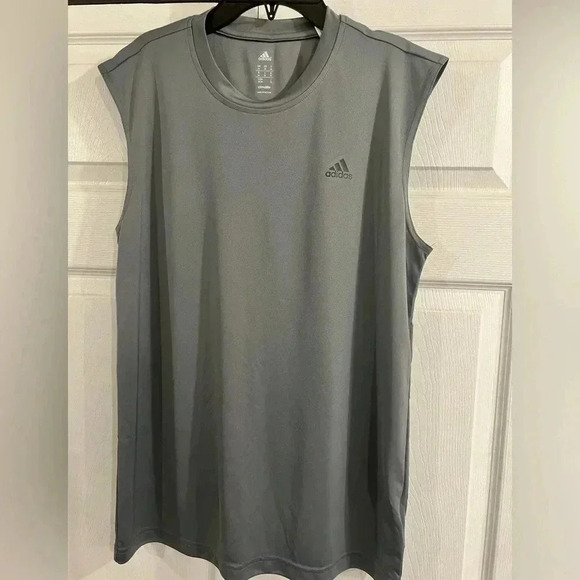 Dark Gray adidas Climalite Activewear Tops for Men in perfect condition - Picture 5 of 9